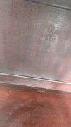 Vintage Wood Display Shelf with Mirror, 25"L x 13"W x41"H