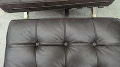 Pair of Modern Leather Lounge Chairs