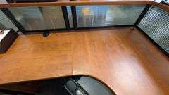 DSI Office Cubicle Desk with Privacy Panels, 156"L x 66"W x 42"H
