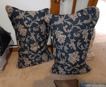 Decorative throw pillows, table runners