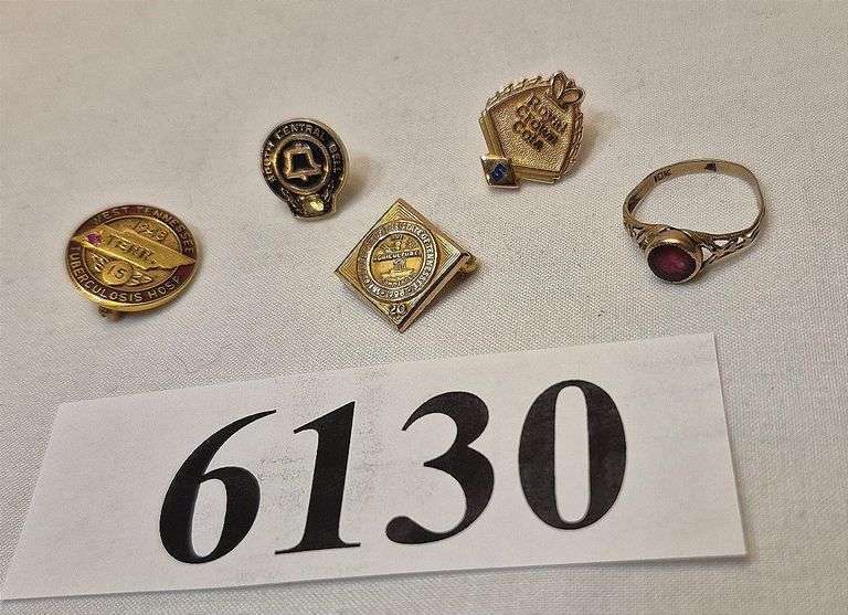 QUESTIONS ABOUT GOLD MARKS ON SERVICE PINS 10 10 OR SOLID GOLD visual data 7