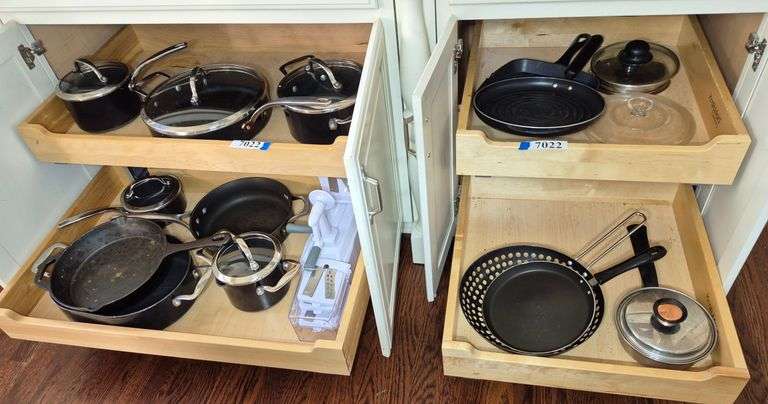 Pots and pans, food spiralizer, Etc