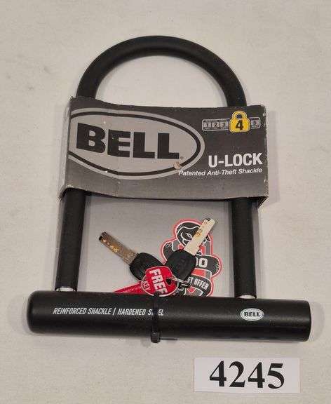 Bell Locks Bell U-lock bicycle lock new in packaging - Mark Van Hook, Auctioneer