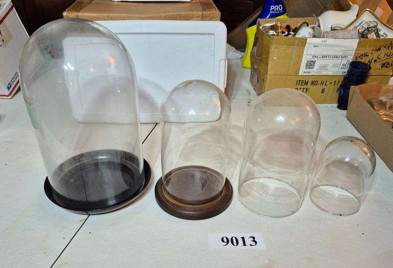 Four glass domes