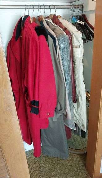 Women's winter coats, leather coats and jacket, Lawrence Kazan sequin black jacket, London Fog trenc