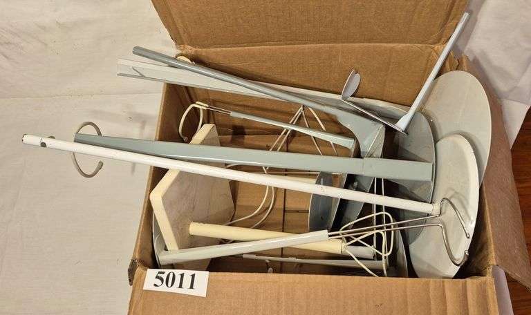 Large assortment of doll stands