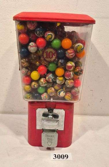 10 cent gumball machine full of super balls