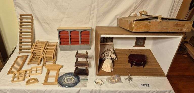 Diorama, Solarium kit, dollhouse furniture, dollhouse architectural pieces