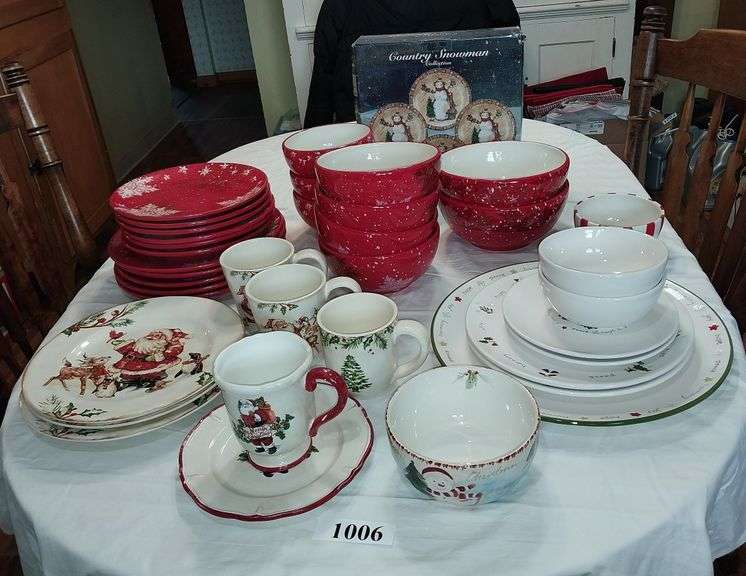 Christmas dish sets