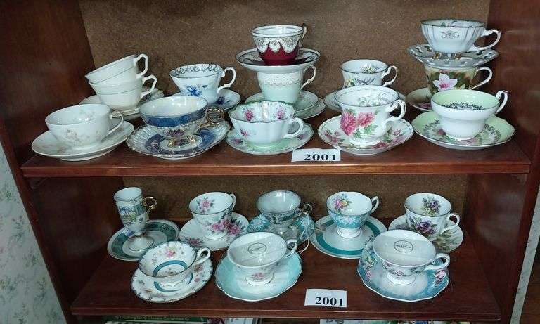 China teacups and saucers