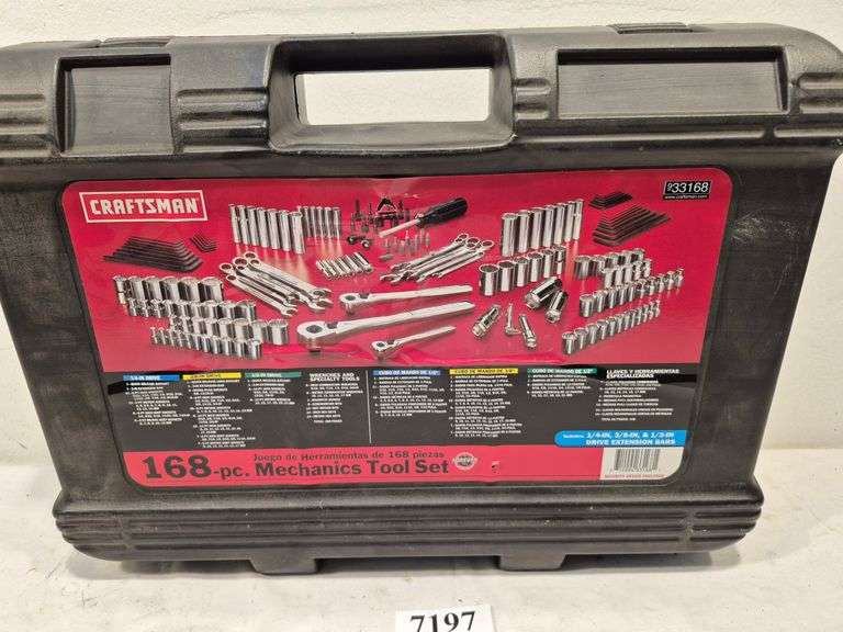 Craftsman 168 piece mechanics tool set unused in case