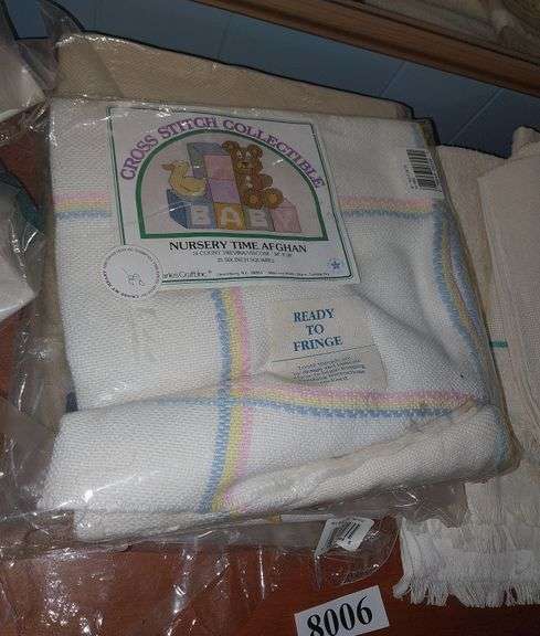 Cross stitch kits, books, towels and fabric,etc