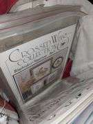Cross stitch kits, books, towels and fabric,etc