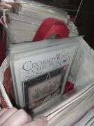 Cross stitch kits, books, towels and fabric,etc