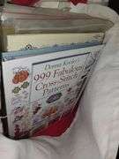 Cross stitch kits, books, towels and fabric,etc