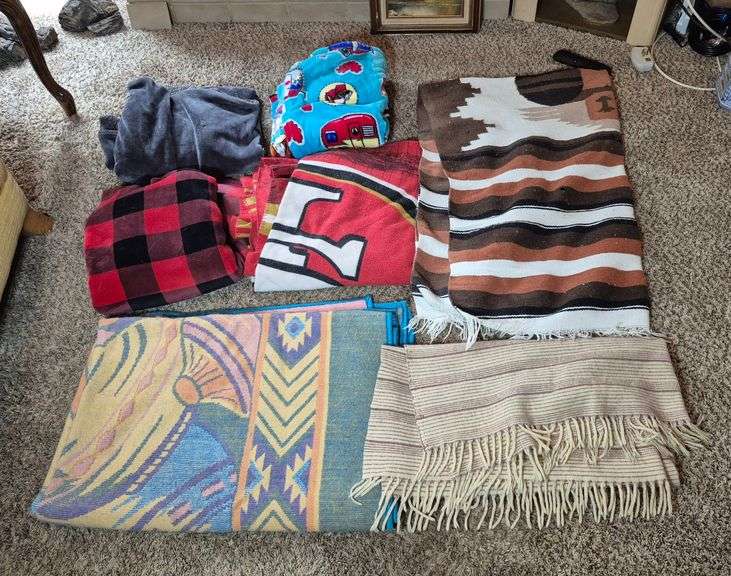 Blankets, woven Southwestern rug/blanket, throws, Etc