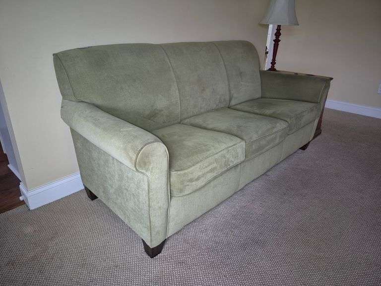 Green Flexsteel sofa