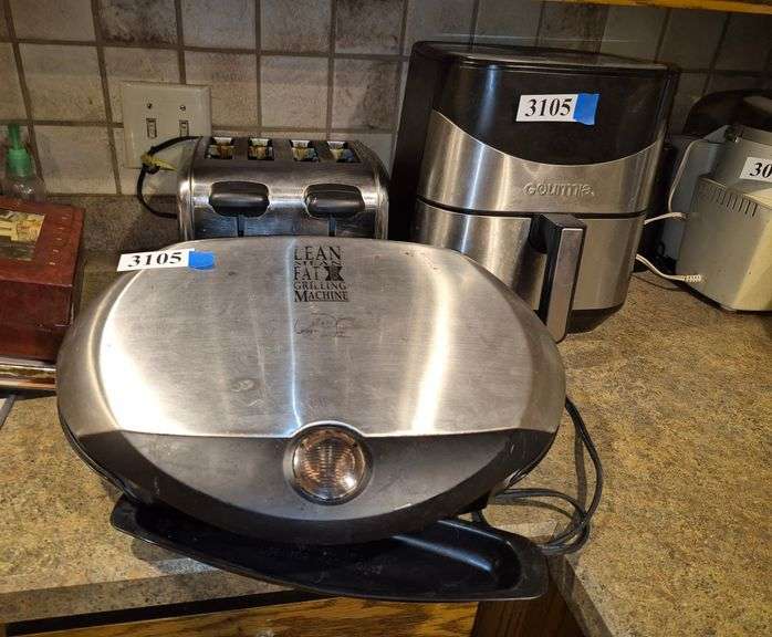 Gourmia Air fryer, George Foreman grill, Hamilton Beach 4 slice toaster ...