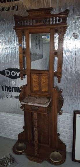 Victorian hall tree