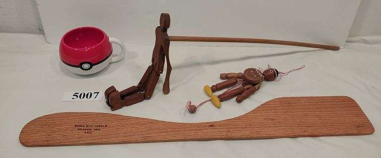Pokemon mug, wood toys