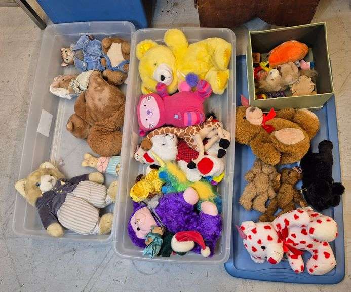 Plush animals, toys