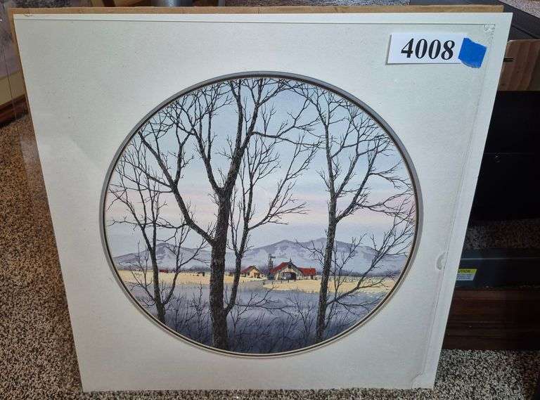 Artist signed limited edition print, unframed