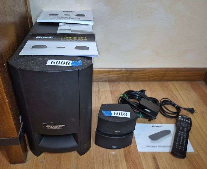 Bose Cine-mate  GS series II surround sound system with remote and manuals