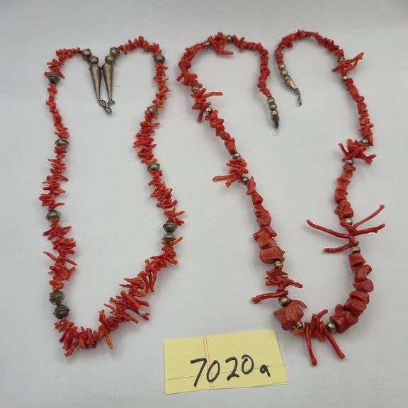 Two Coral necklaces