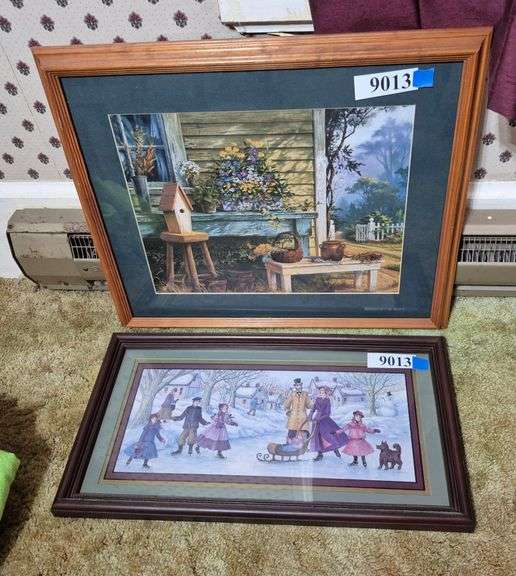 Two framed prints