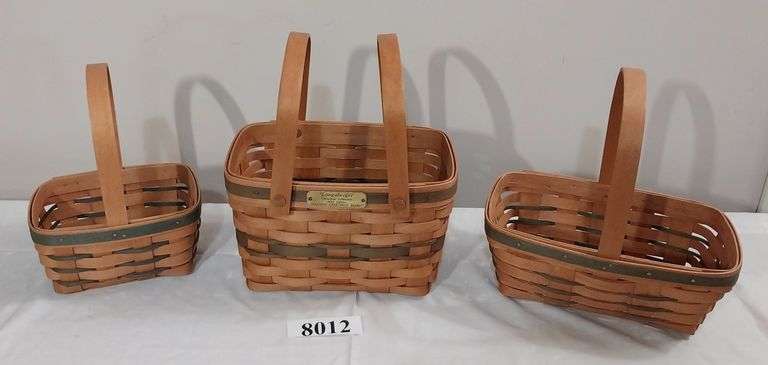 3 Longaberger baskets