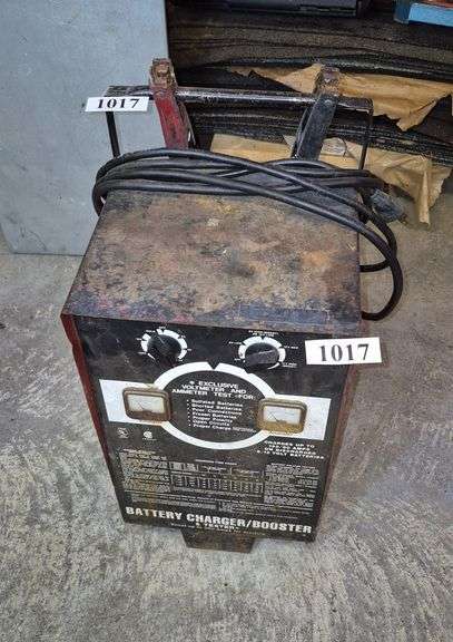 Rolling battery charger/booster