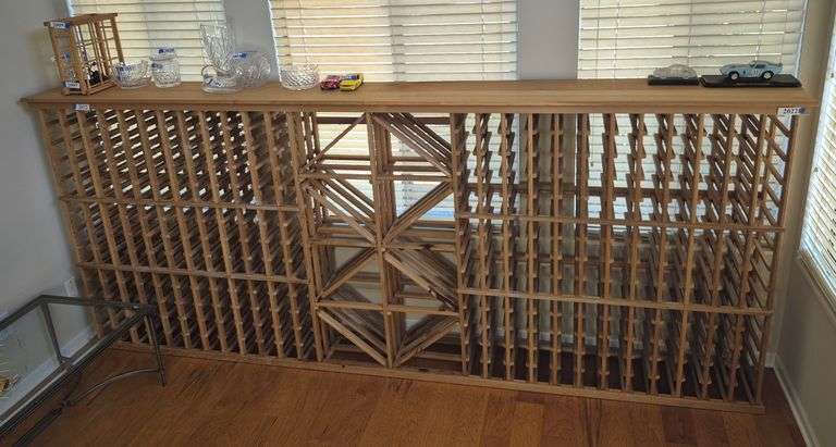 Large wood wine rack
