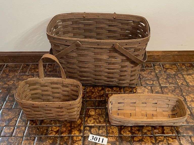Three Longaberger Baskets