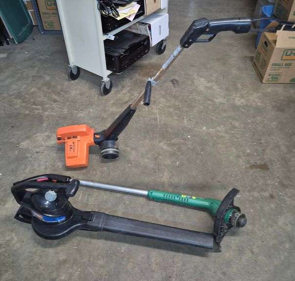 Toro Electric yard blower, weed eater electric trimmer, Black & Decker electric edger