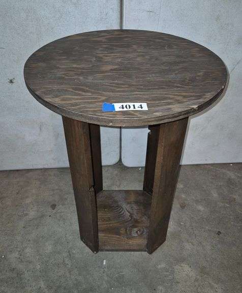 Round side table