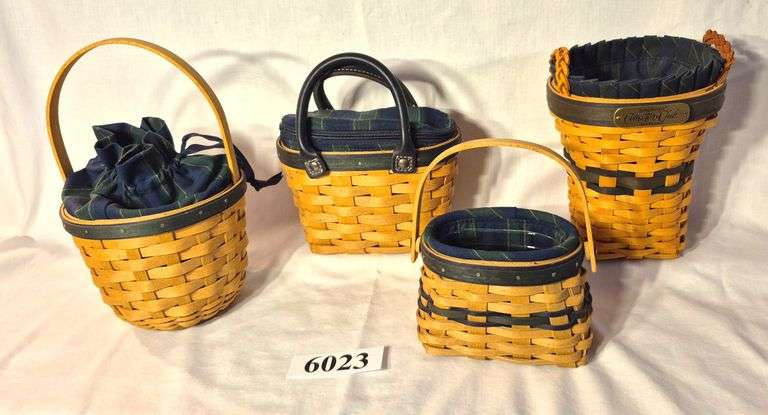 Four Longaberger Collector's Club baskets