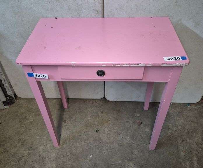 Pink vanity