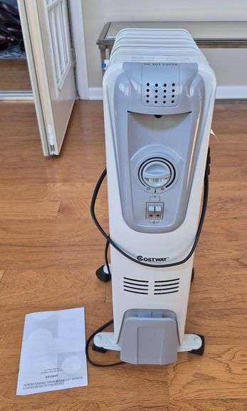 Costway oil filled radiator rolling space heater