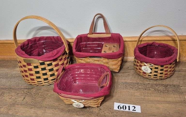 Four Longaberger baskets including Tree Trimming