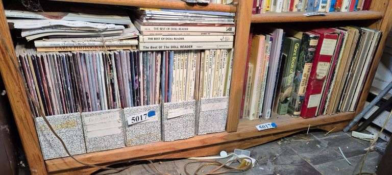 Doll books and magazines, toy books, craft books, records