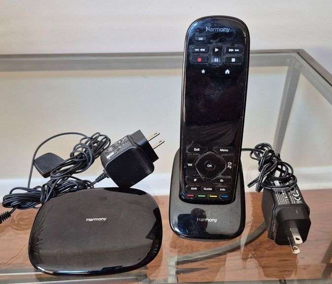 Harmony remote control with charger cradle and receiver