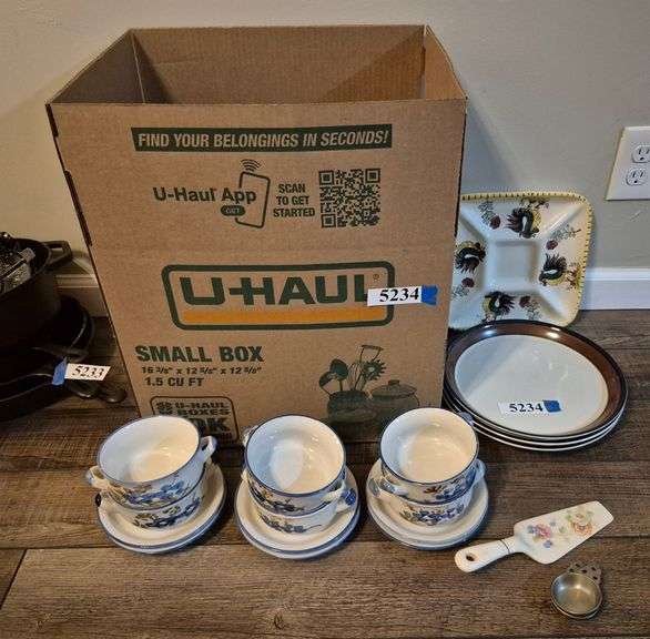 Ceramic cake server, soup bowls and under plates, cups and saucers, mugs, Etc
