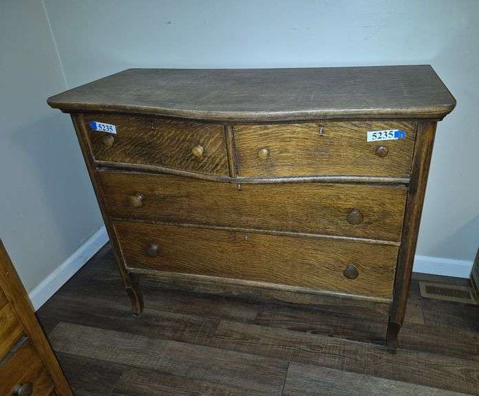 Antique oak dresser base
