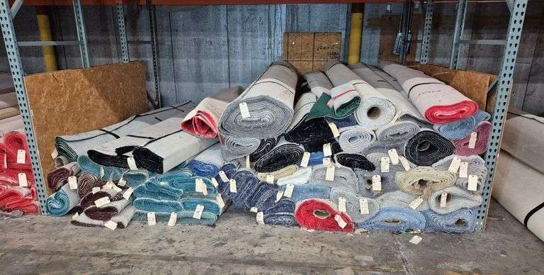 Rolls of carpet, 10 ft. wide