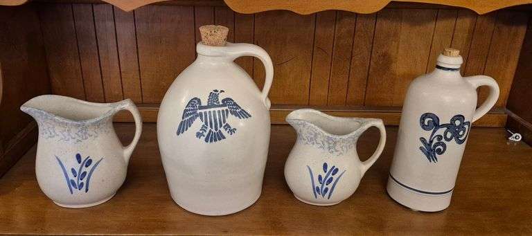 Two Pfaltzpraff jugs, two RRPC pitchers