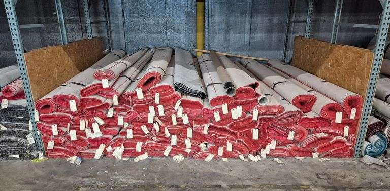 Rolls of carpet, 10 ft. wide