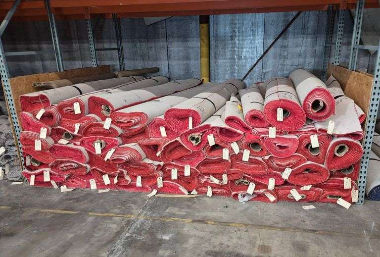 Rolls of carpet, 10 ft. wide