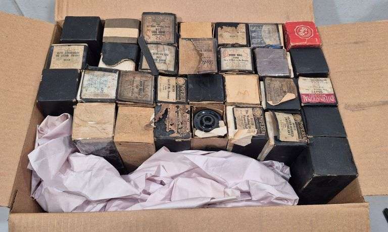 Antique player piano rolls