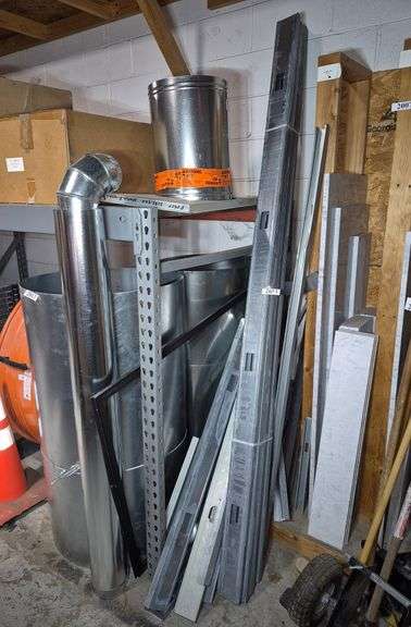 Metal studs, stove pipe, flashing, Etc