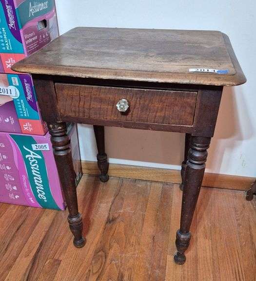 Antique one drawer stand
